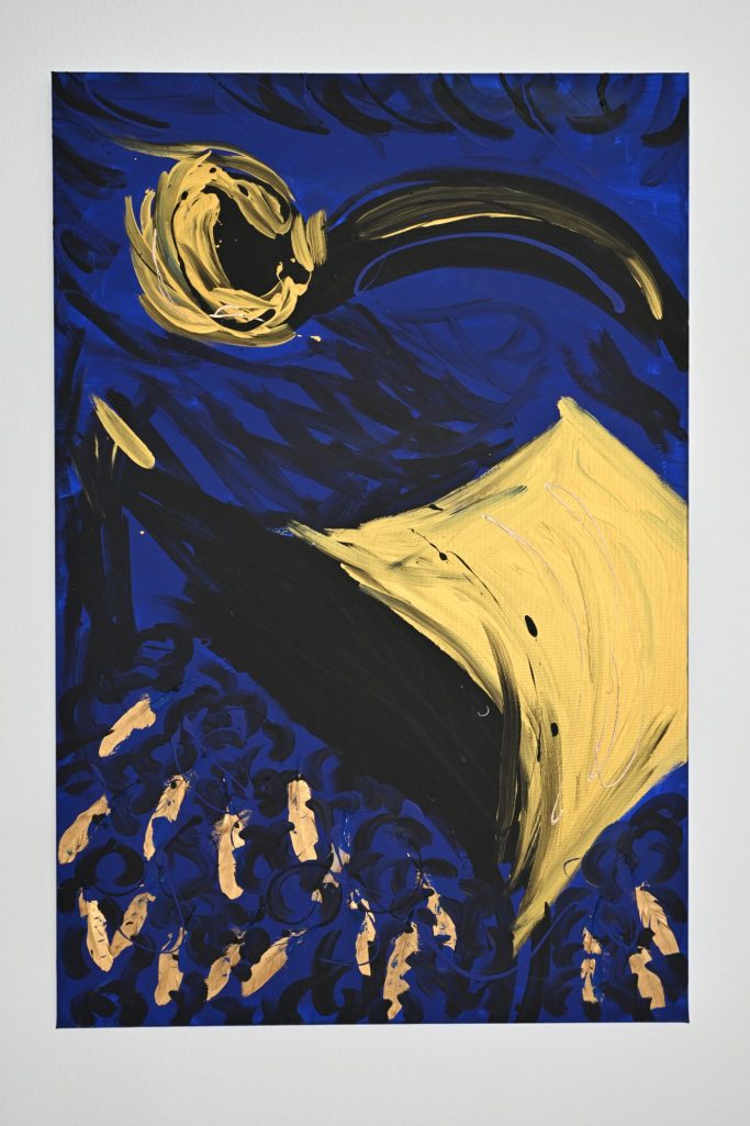 Blau/Schwarz//Gold = Krabat (Otfried Preußler)